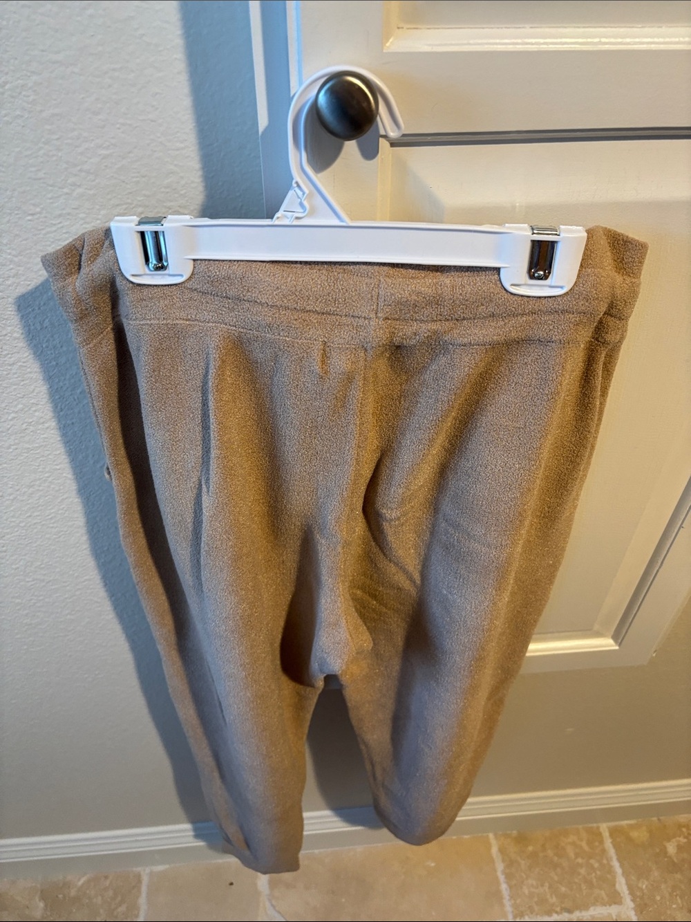 Barefoot Dreams Cozy Drawstring Joggers in Tan - Picture 4 of 7